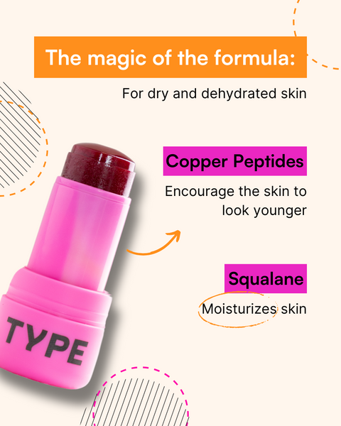 Hydrating SOAK IT HYDRA JELLY TINT with copper peptides and squalane.